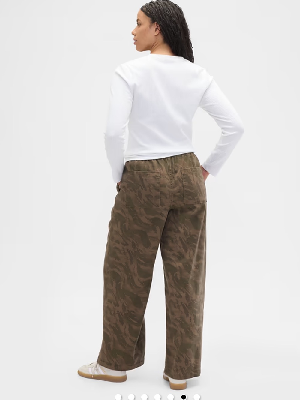GAP Factory Camo Drawstring High Rise Pants - Picture 3 of 8